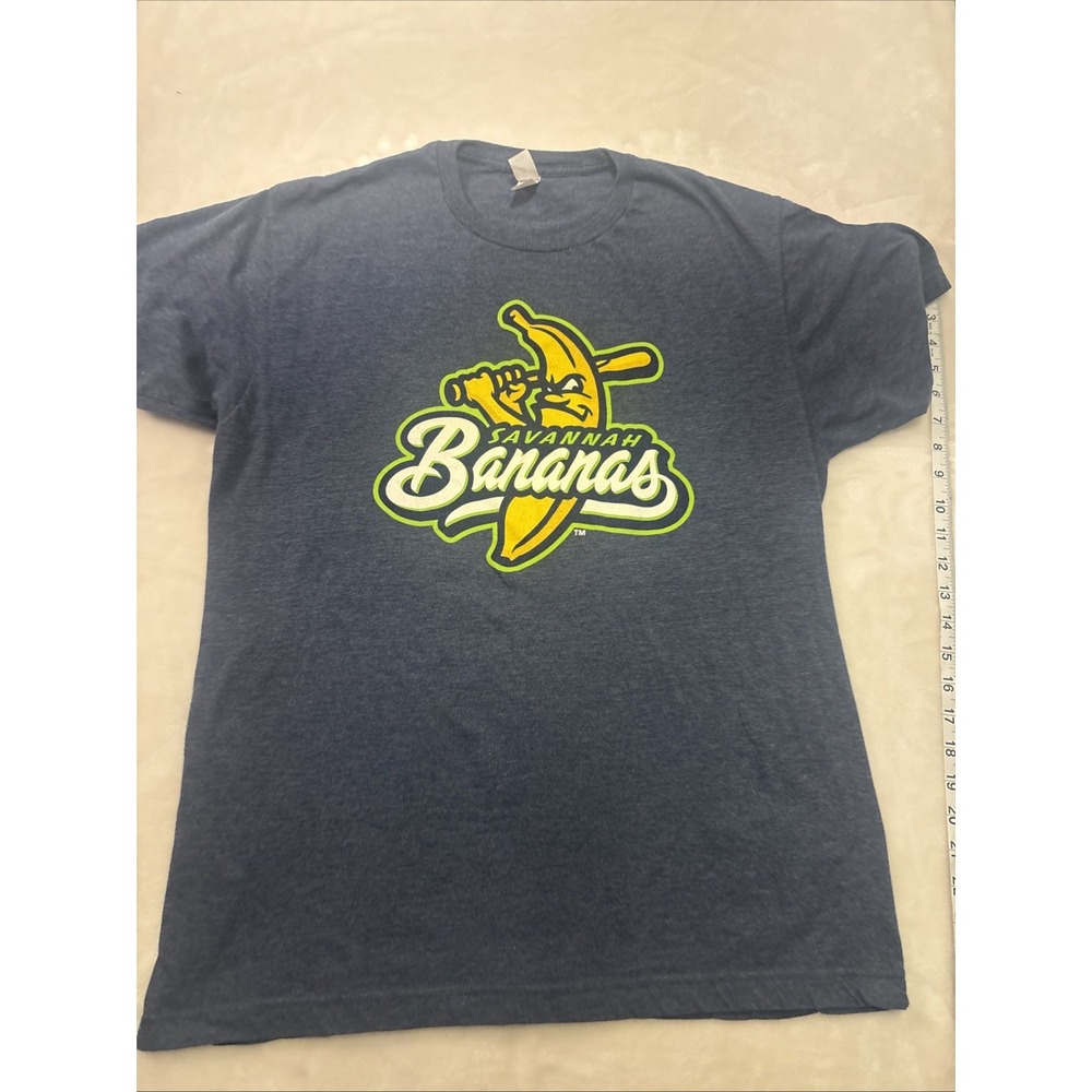 Savannah Bananas Baseball Tultex Blue T-Shirt Men L